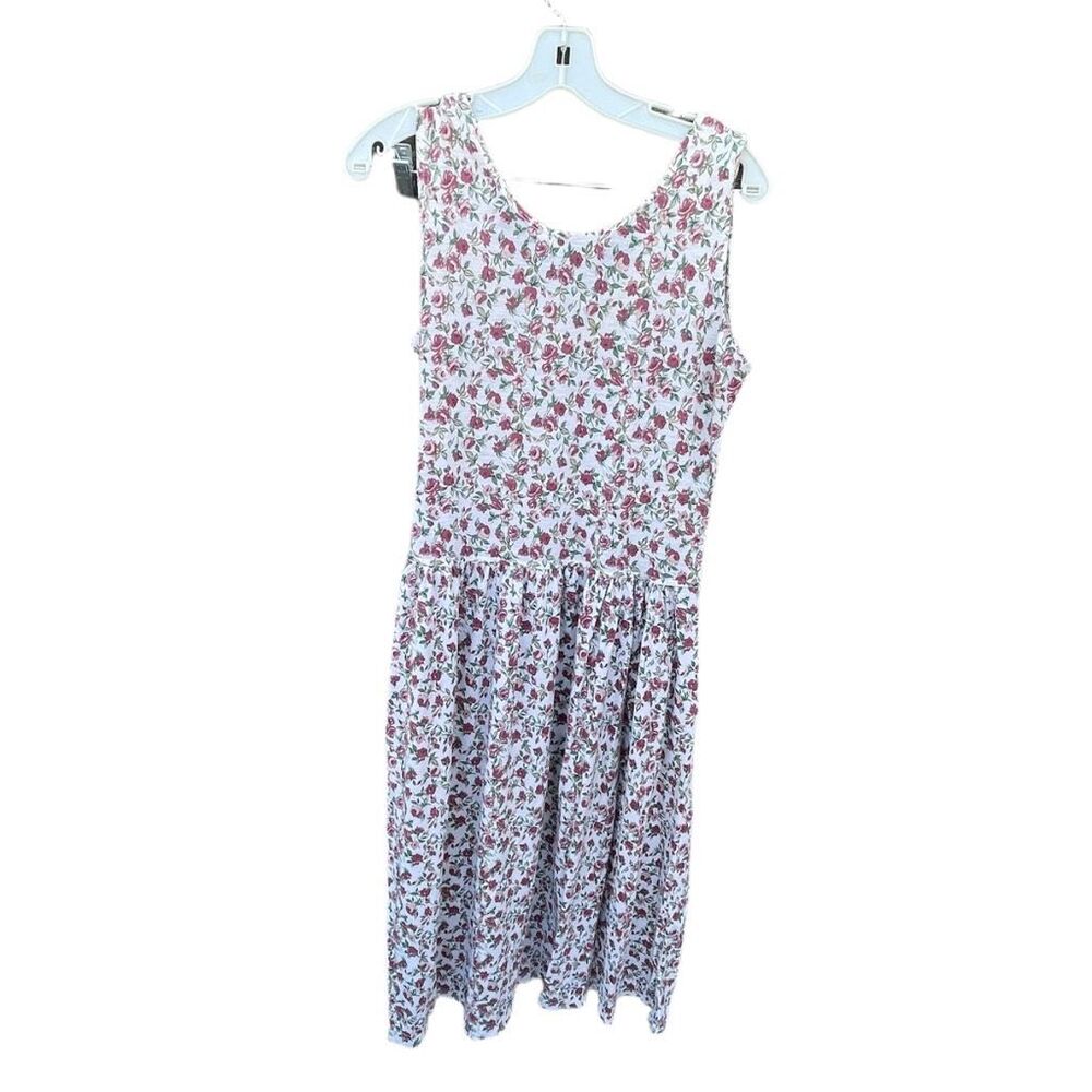 VTG Lauren Brooke size M dropped waist floral dress.